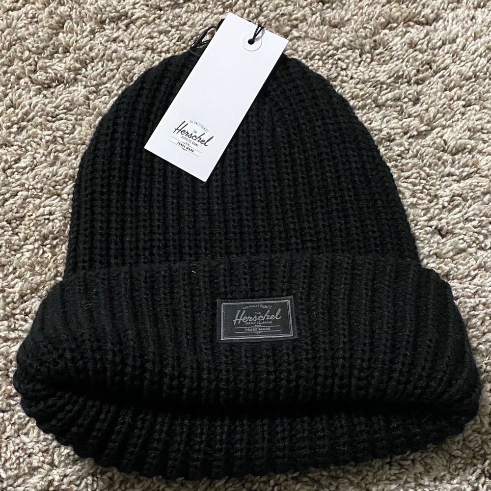 Herschel Supply Company Black Knit Cuffed Beanie